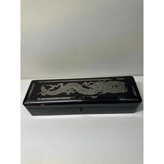 Japanese Shikki Lacquer Box with Dragon Motif, 1920s For Sale - Image 13 of 13