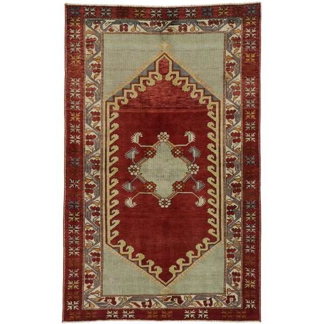 Vintage Turkish Oushak Rug - 03'08 X 05'10 For Sale - Image 9 of 9