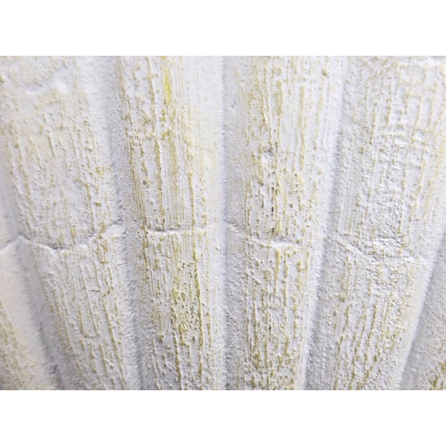 1990s Pacific Coast Lighting Shell Shaped Plaster Table Lamp For Sale - Image 11 of 17