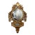 Antique French Gilt Wood Clock Case W/Mirrored Convex Glass Finish For Sale