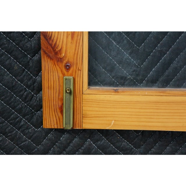Late 20th Century Rare English Knotty Pine Shallow Glazed Glass China Display Cabinet Cupboard 95" For Sale - Image 10 of 18