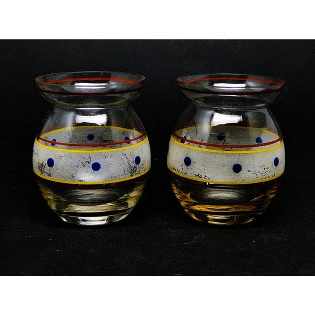 Glass Pop-Art Vases from Hortensja Glassworks, Poland, 1950s, Set of 2 For Sale - Image 7 of 7