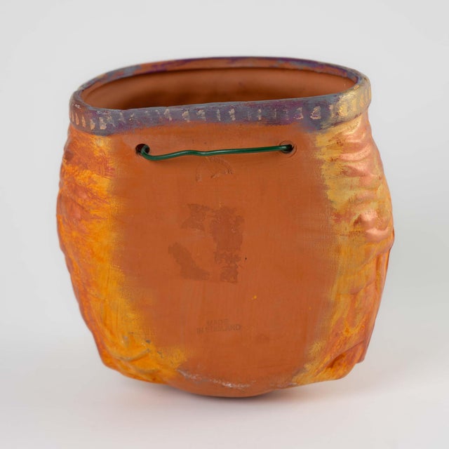 Vintage Terracotta Female Goddess Wall Planter by Rookes Pottery, England For Sale - Image 10 of 10