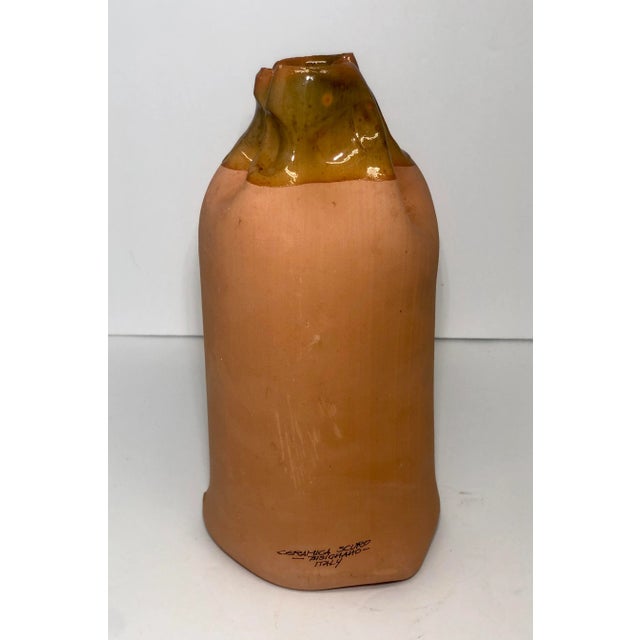 U. S. Mint Terracotta Money Bag Bank Italy Ceramics Scuro Bisignano