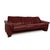 Paradise Leather Three Seater Red Sofa from Stressless For Sale - Image 4 of 17