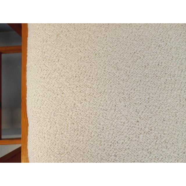 Wood Set of Pine Chairs with Fabric Seats, 1970s For Sale - Image 7 of 18