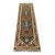 Heriz Runner 2’6” X 7’9” Blue Wool Tribal Hand-Knotted Oriental Rug For Sale
