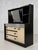 A modular chest of drawers or dressing table from the 1970s-80s, comprising a storage unit (h66/110/38cm) with three...