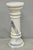 Vintage Italian Classical White Marble Column Form Round 32" Pedestal Bust Stand For Sale - Image 14 of 14