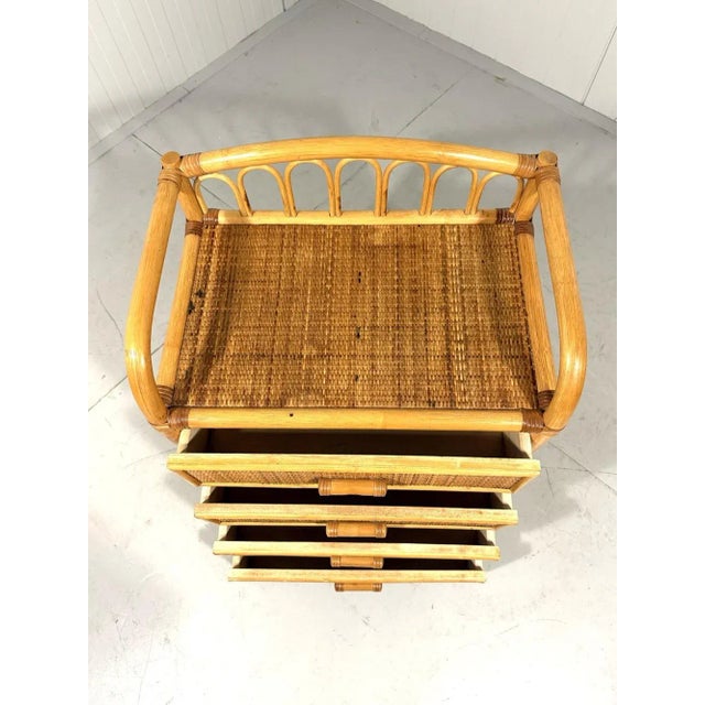 Rattan Chest of Drawers, 1980s For Sale - Image 6 of 13