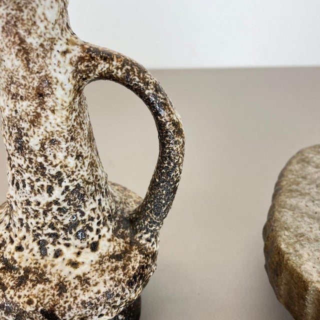 Ceramic Studio Pottery Vases attributed to Piet Vest Ceramics, Netherlands, 1970s, Set of 2 For Sale - Image 9 of 18