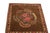 French Antique Kashan Brown L Wool Persian Rug With Floral Medallion For Sale - Image 3 of 6