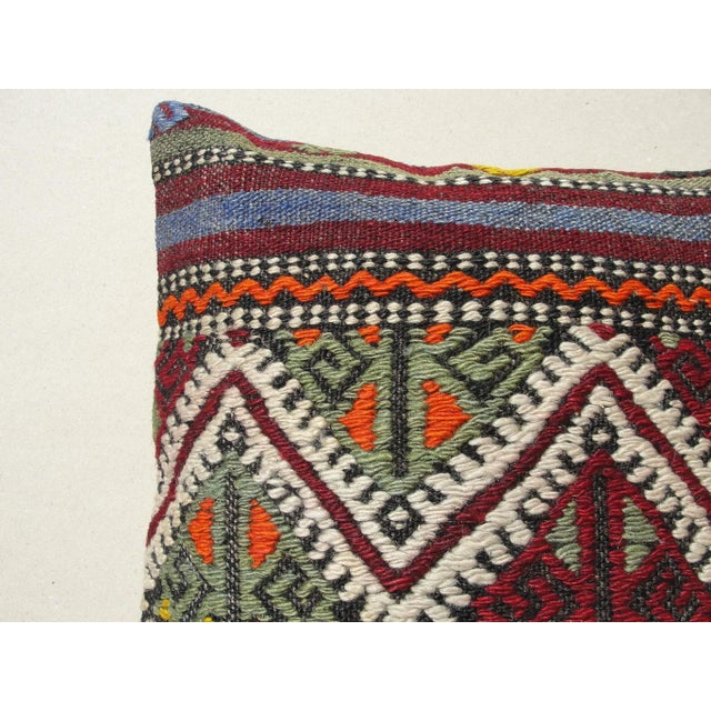1980s Vintage Kilim Rug Pillow Cover For Sale - Image 5 of 10