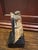 Figurative 19th Century Santos Sculpture- Christ Bearing the Cross on Stand- Terracotta For Sale - Image 3 of 10