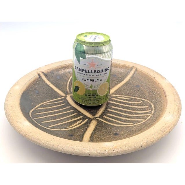 Ceramic 1960s Studio Pottery Artisan Signed Glazed Stoneware Decorative Plate For Sale - Image 7 of 11