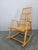 Wood Midcentury Wood and Rattan Rocking Chair, Denmark, 1960s For Sale - Image 7 of 12
