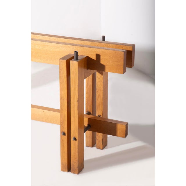 Metal Table attributed to Carlo Scarpa with Glass Top attributed to Carlo Scarpa, 1960s For Sale - Image 7 of 8