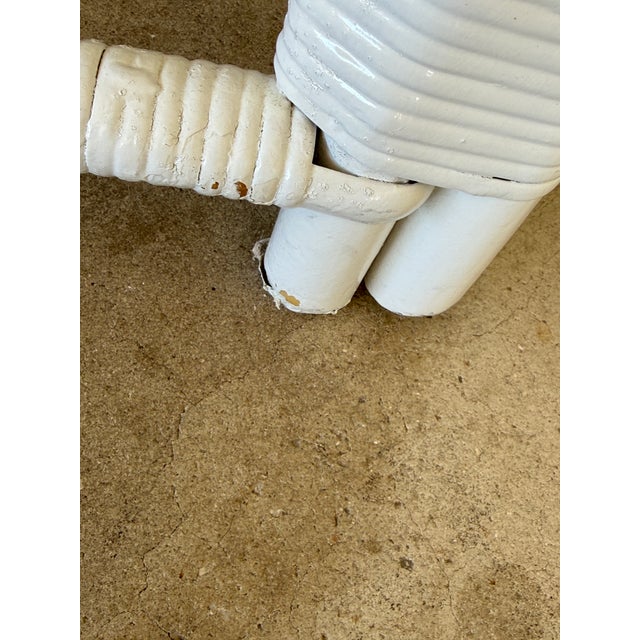 Vintage Mid-Century Bent Rattan Lounge Chairs With Quadrille China Seas Upholstery For Sale In Naples, FL - Image 6 of 12