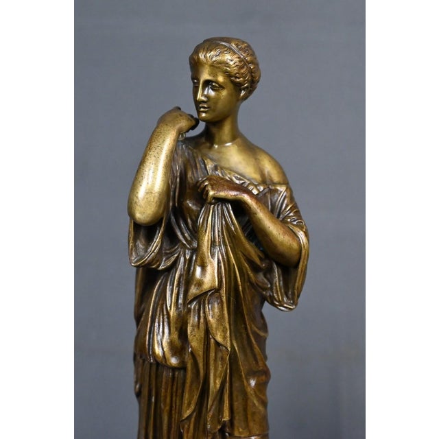 Raingo Frères after Praxiteles, Diana of Gabii, Late 19th Century, Bronze For Sale - Image 12 of 18