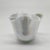 1960s Vintage Jacketed Pearl White Fazzoletto Vase in Murano Glass, 1960s For Sale - Image 5 of 9