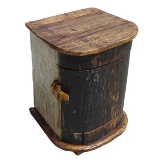 Small Cabinet in Canoe Wood and Teak, 2000s For Sale