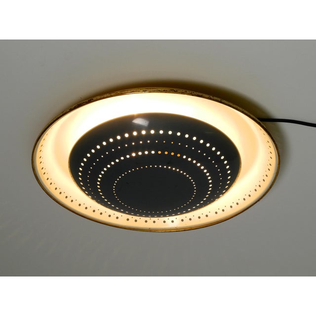 Mid-Century Modern Metal Ceiling Lamp by Ernest Igl for Hillebrand, 1950s For Sale - Image 4 of 18