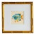 Original Hand-Painted Blue Fish Painting, Framed For Sale