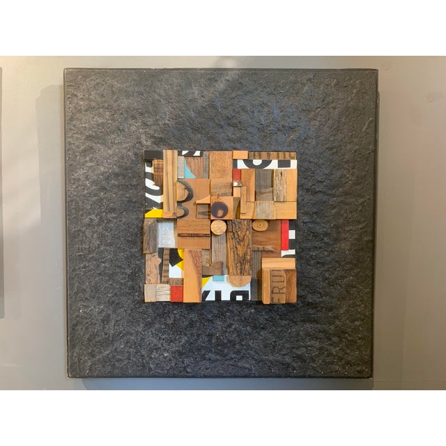 1970’s Arthur Guagliumi Cubist Mixed-Media Three-Dimensional Assemblage For Sale - Image 9 of 9