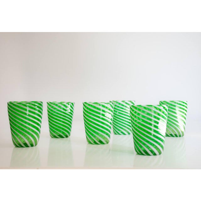Murano Drinking Glasses by Maryana Iskra for Ribes the Art of Glass, Set of 6 For Sale - Image 6 of 12