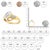 10K Yellow and White Gold 1.00 Cttw Round And Baguette-Cut Diamond Accent Bypass Ring (H-I Color, I2-I3 Clarity) - Ring Size 7 For Sale In New York - Image 6 of 6