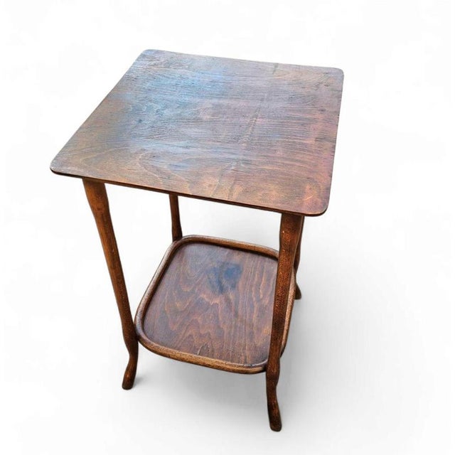 Wood Side Table or Plant Stand by Michael Thonet For Sale - Image 7 of 11