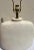 Contemporary Vintage 1970’s Large White Textured Ceramic Lamp With Lucite Base & Finial. For Sale - Image 3 of 11