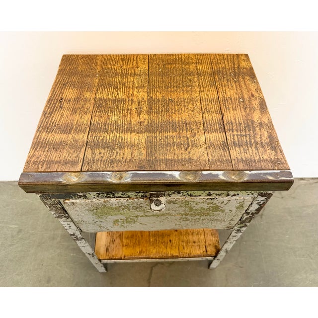 Vintage Industrial Iron Chest of Drawers, 1950s For Sale - Image 12 of 18