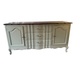 Late 20th Century French Provincial Credenza Sideboard For Sale