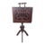 Antique Mahogany, Double-Sided, Rotating Magazine/Book/Sheet Music Carrier, With Intricately Carved Fretwork Panels, Turned Handle and a Tripod Column For Sale