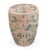 Chinoiserie 1990s Pink & Green Floral Hand-Painted Ceramic Garden Stool/Side Table For Sale - Image 3 of 4