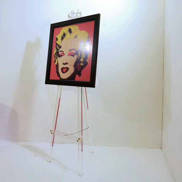 Decorative Acrylic Easel Stand Modern decoration - Vintage - ArtMeasures : 50cm X 50cm H:178cm Material : Brass - Acrylic