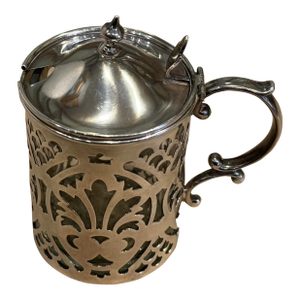 Antique Sterling Silver Mustard Pot