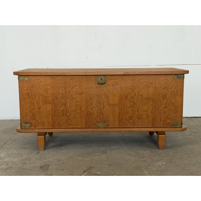 Scandinavian Modern Oak Chest from Henning Kjærnulf, Denmark, 1960s For Sale - Image 12 of 12
