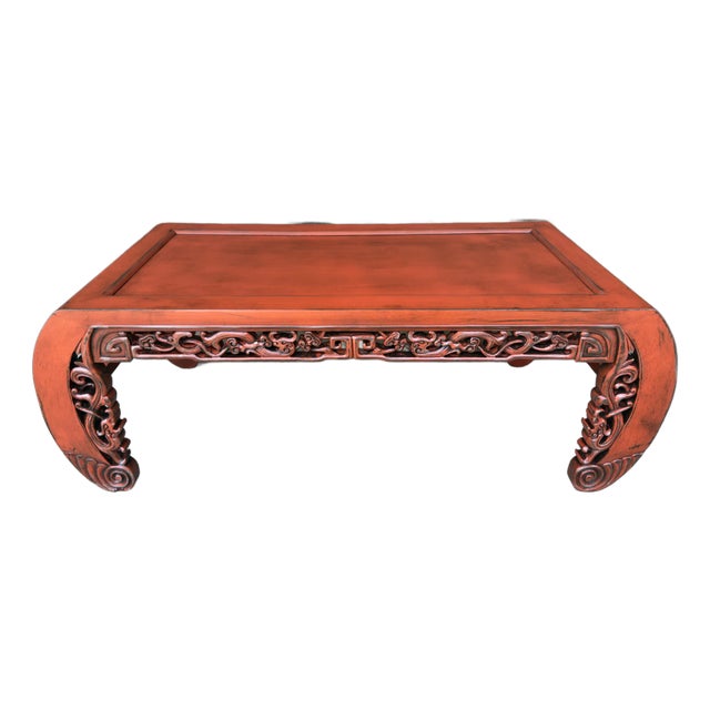 Mid-20th Century Chinoiserie Kang Table - Newly Painted For Sale