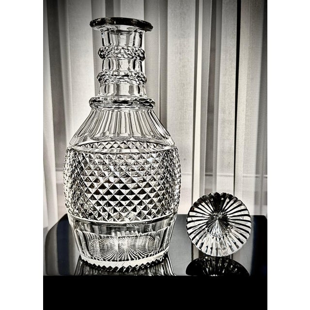 Vintage French Cut Crystal Magnum Decanter, 1930 For Sale - Image 4 of 18