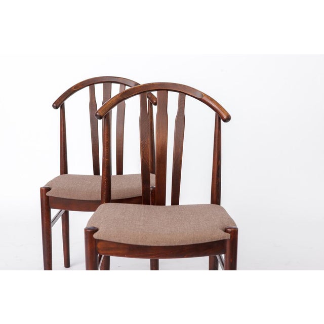 Wood Vintage Swedish Dining Chairs in Beech Wood by Carl-Ewert Ekström, 1960s, Set of 2 For Sale - Image 7 of 11
