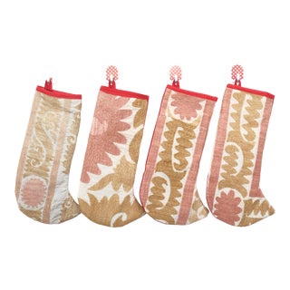 Suzani Christmas Decor - Set of Four For Sale