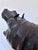 Large Vintage Handcrafted Leather Hippopotamus Statue For Sale - Image 10 of 10