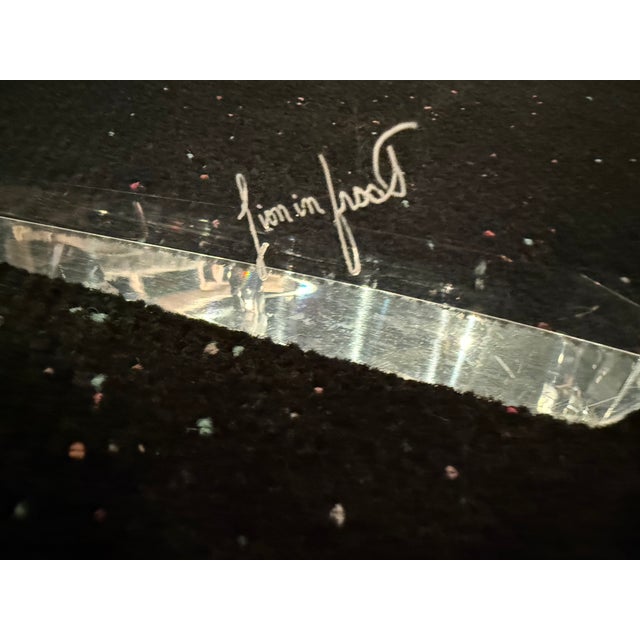 1970s Rare Lucite/Glass Dining Table and 6 Chairs For Sale In New York - Image 6 of 11