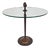 Round Bronze Base Side Table in the style of Diego Giacometti, 1960s For Sale
