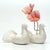 This is a gorgeous pair of vintage dove ceramic white floral arrangers or flower frogs by Saint Paul de Vence. These...