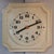 Vintage German Wall Clock in Cream-Colored Ceramics with Black Hands and Digits with Orange Point from Kienzle, 1970s For Sale - Image 4 of 5