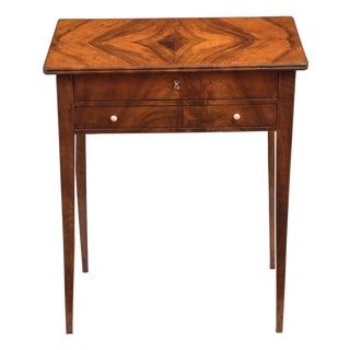 Biedermeier Side Table in Walnut, 1820 For Sale