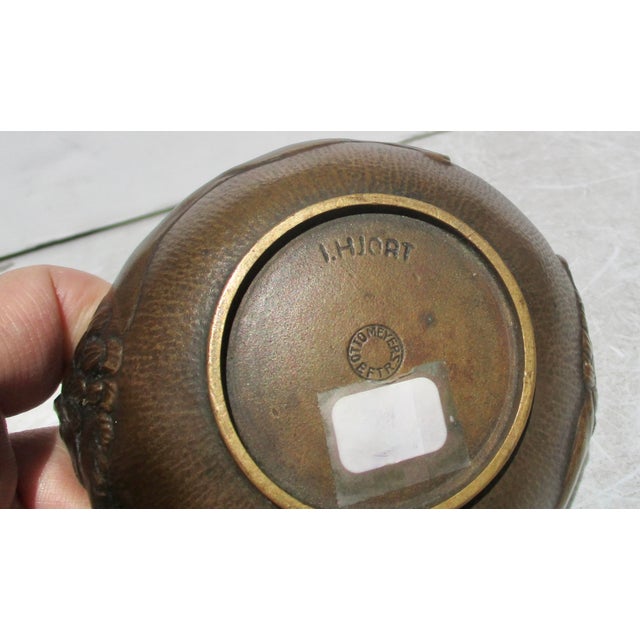 Metal Arts and Crafts Bronze Bowl For Sale - Image 7 of 9